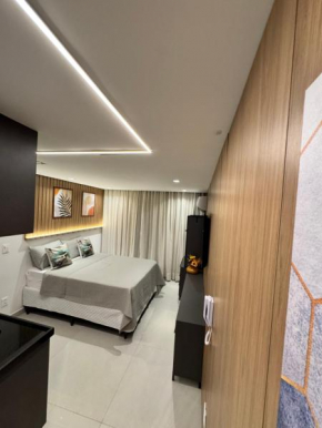 Flat pé na areia Bessa vista mar